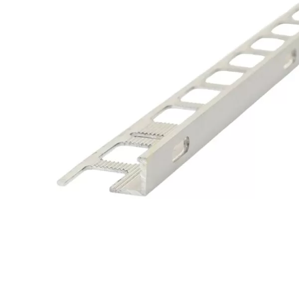 Lišta AL schod. "L" 15mm/ 2,5m elox přírodní - kamenný koberec