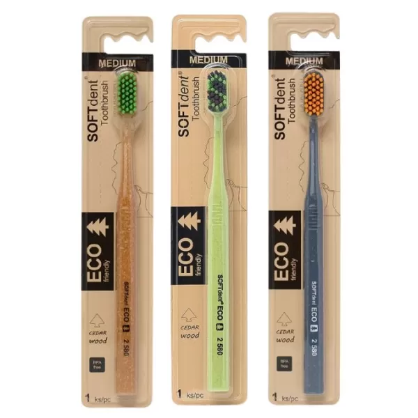SOFTdent Zubní kartáček ECO Medium 1ks