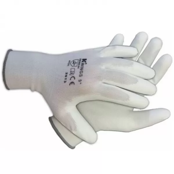 Rukavice WINGS EVO white vel.7 (S) bílá
