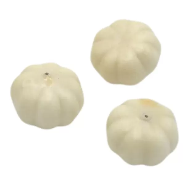 Dekorace - Bílé minidýně v sáčku 18ks 3,5cm
