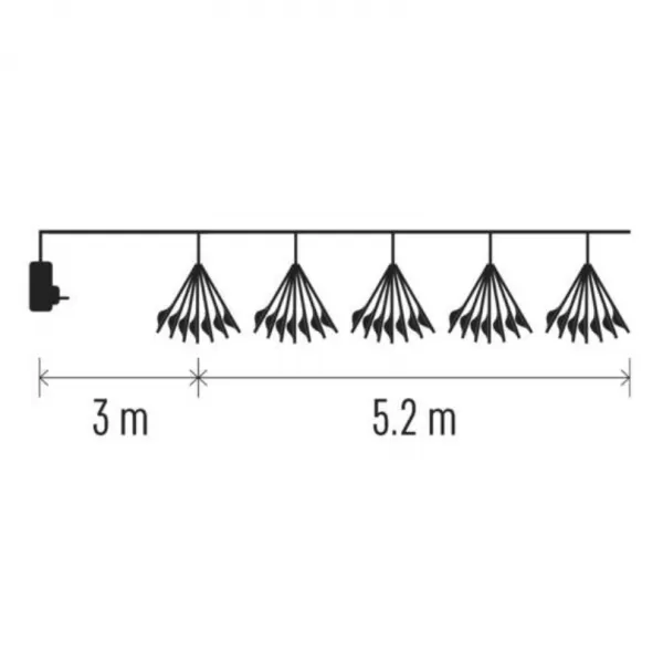 EMOS D3AC09 300LED NANO FIREWORKS GREEN-svět.řetěz