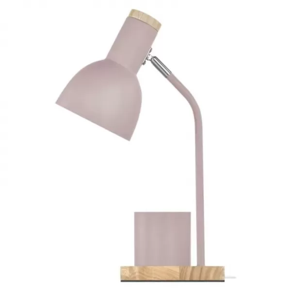 EMOS Stolní lampa POPPY na žárovku E27, růžová