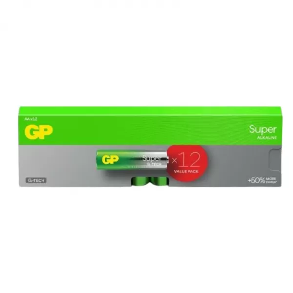EMOS Baterie GP alkalická baterie SUPER AA LR6 12ks B0124T