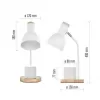EMOS Stolní lampa POPPY na žárovku E27, bílá