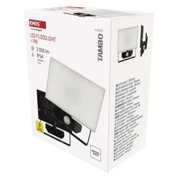 EMOS Reflektor LED TAMBO s poh.čidlem 20W /ZS2922/
