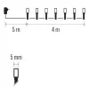 EMOS 40LED XMAS CLS TIMER 4M CW D4AC01