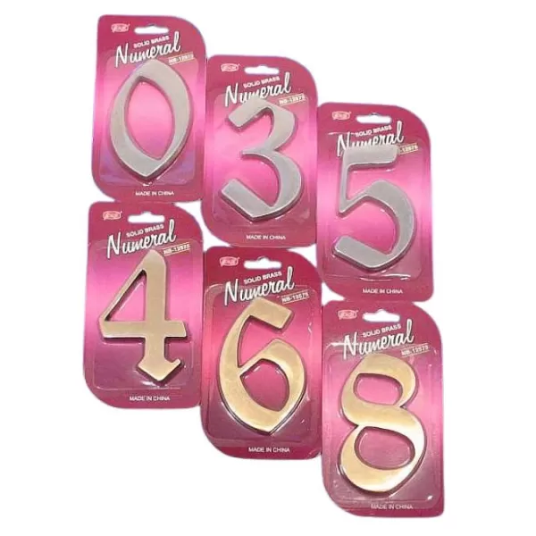Číslice "8" fasádní NB 125mm nikl-broušený
