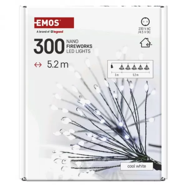 EMOS D3AC09 300LED NANO FIREWORKS GREEN-svět.řetěz