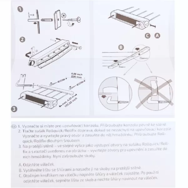 Samonavíjecí sušák na prádlo ROLLFIX 210 LEIFHEIT 83040