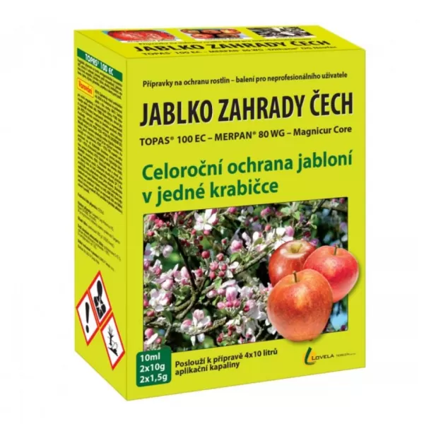 Fungicid JABLKO ZAHRADY ČECH 2x1,5g+2x10g+10ml