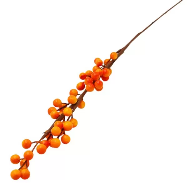 Dekorace - Větev podzimní bobule 60cm