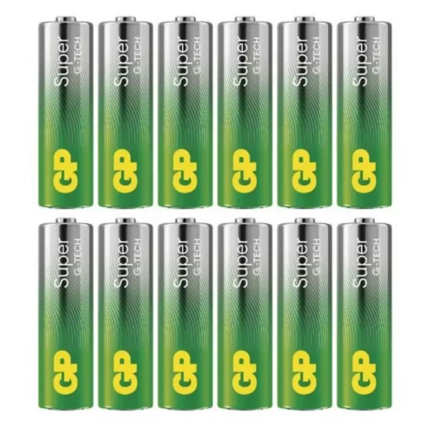 EMOS Baterie GP alkalická baterie SUPER AA LR6 12ks B0124T