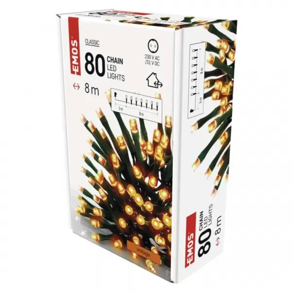 EMOS D4AV02 80LED XMAS CLS TIMER 8M VNT-světýlka