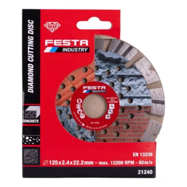 Kotouč diamantový FESTA INDUSTRY řezný segmentový 125