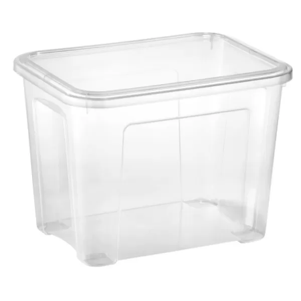 Box úložný COMBI s víkem 18l transparent