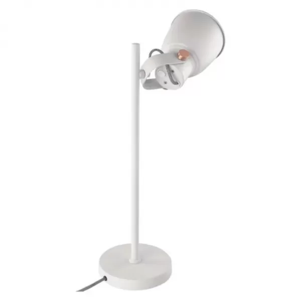 EMOS Stolní lampa JULIAN na žárovku E27, bílá Z7621W