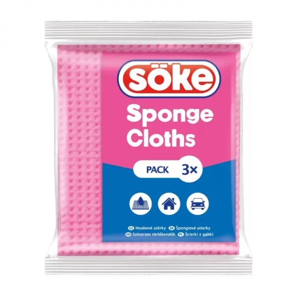 SÖKE Houbové utěrky 3ks/BAL