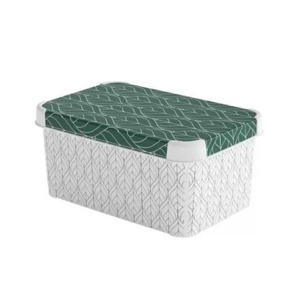 Box úložný S zelené lístky