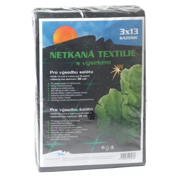 Neotex / netkaná textilie Rosteto - výsek černý 45g - saláty šíře 1,6 x 4,2 m