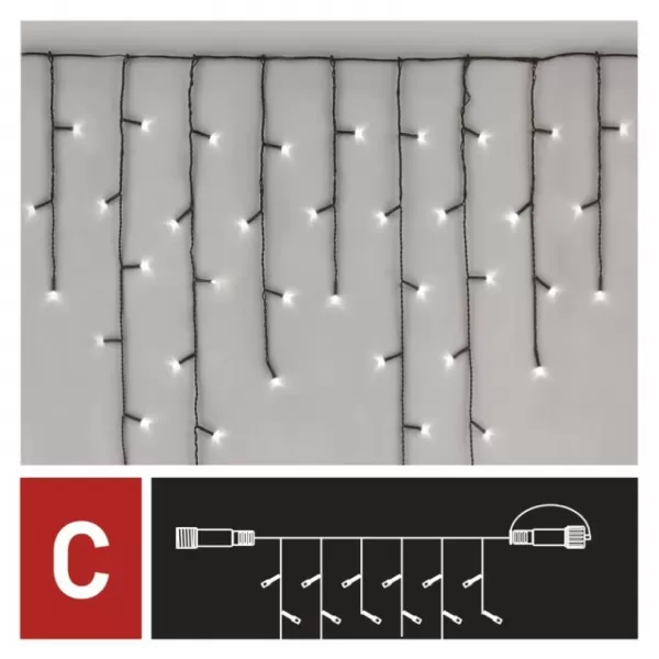 EMOS D1CC01 CONNECT ICICLE 100LED 2,5M IP44-světýlka