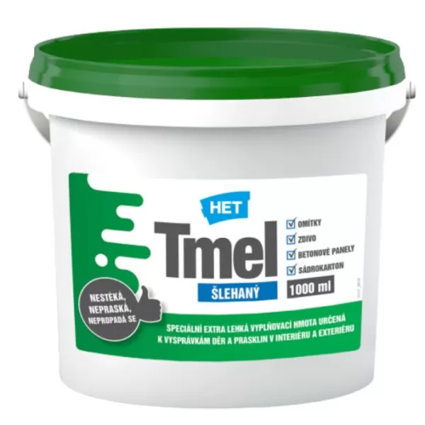 HET Šlehaný lehčený tmel 1000 ml