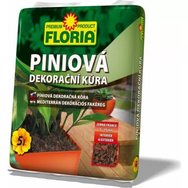 FLORIA Piniová dekorační kůra 5 l
