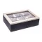 Box na čaj dřevo 24x17x7 cm
