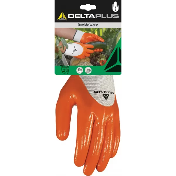Rukavice DPVE715 (blistr) vel. 7 (S) bílá-oranžová