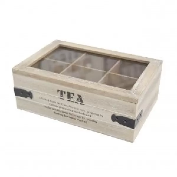 Box na čaj dřevo 24x16x9 cm