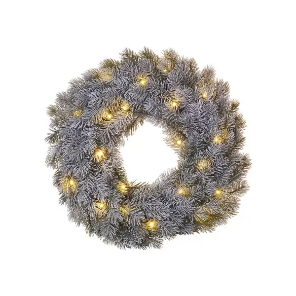 EMOS 20LED XMAS WREATH DECO SNOW