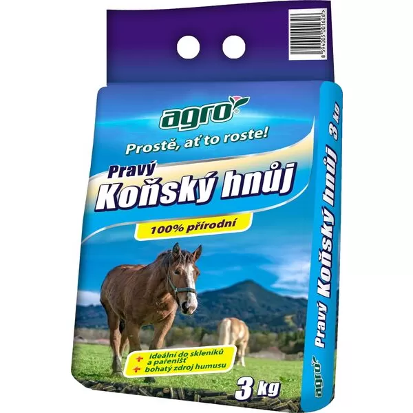 AGRO hnůj Pravý koňský 3 kg