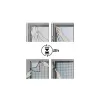 Síť okenní 150x180cm suchý zip 6,6m šedá sada