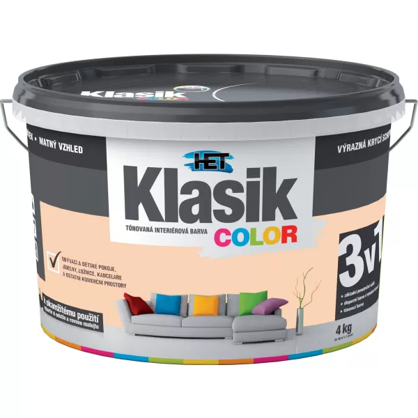 HET Klasik COLOR 0728 - oranž broskvový - 4kg