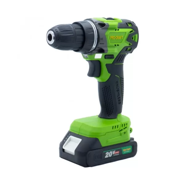 PROCRAFT Aku vrtací šroubovák + 1 baterie PA20BL 1B