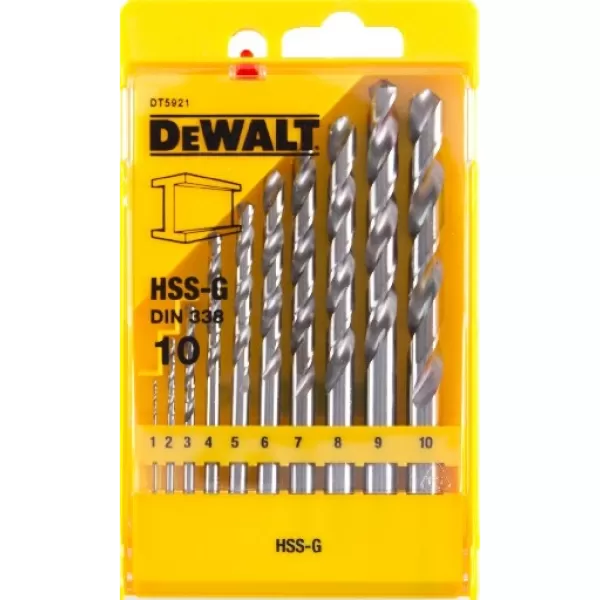 DEWALT Sada vrtáků železo HSS-G DT5921