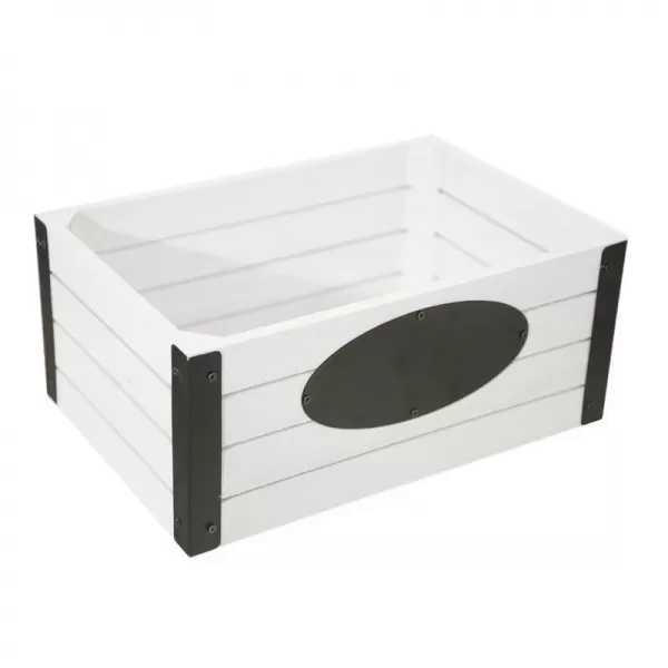 Bedýnka dřevo/kov Rustic 30x20x13 cm