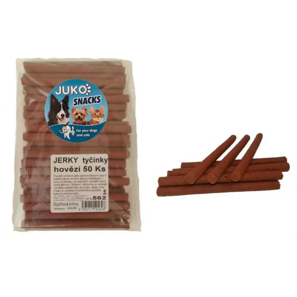 JUKO Jerky plátky hovězí SNACKS 50ks