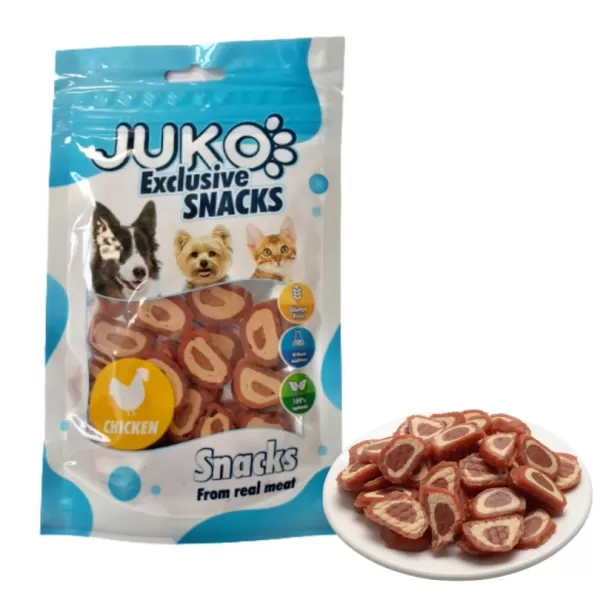 JUKO Snack Chicken & Pollock chips 70g