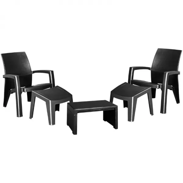 Zahradní set LAGO MAXI relax antracit
