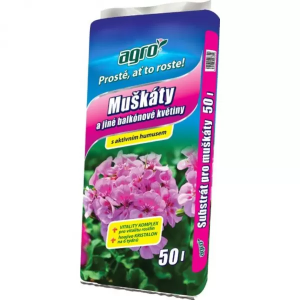 AGRO Substrát pro muškáty 50 l