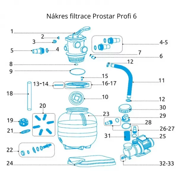 MARIMEX Trn hadicový s těsněním filtrace ProStar Profi