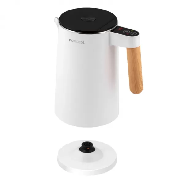 CONCEPT RK3300 Rychlovarná konvice s regulací teploty 1,5 l Salt & Pepper