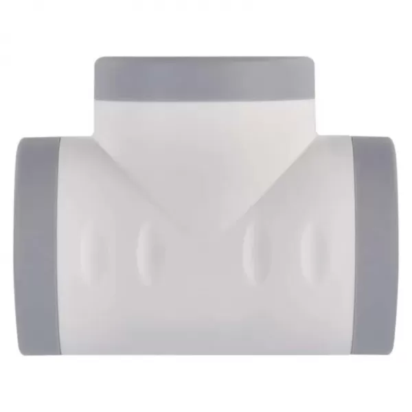 EMOS Rozbočovací zásuvka 2×, 1×USB-A+1×USB-C, bílo-šedá
