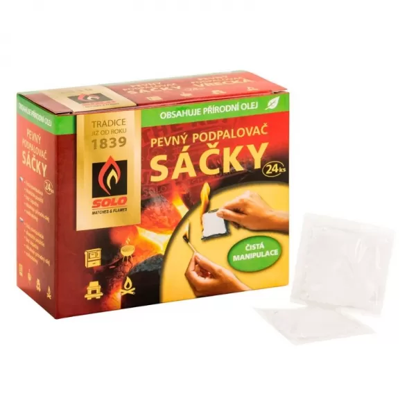SOLO Podpalovač pevný sáčky 24ks