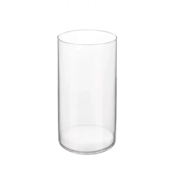 Váza sklo čirá pr. 10 cm, v. 20 cm