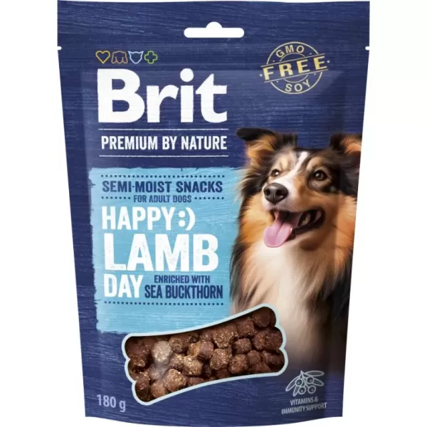 Brit Premium by Nature Dog Semi-moist Snacks Lamb with Sea Buckthorn 180g