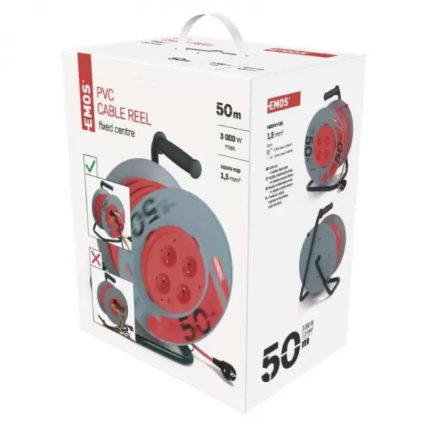 EMOS Buben 4Z 50M 1,5mm PVC