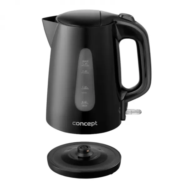 CONCEPT Rychlovarná konvice plastová 1,7 l černá