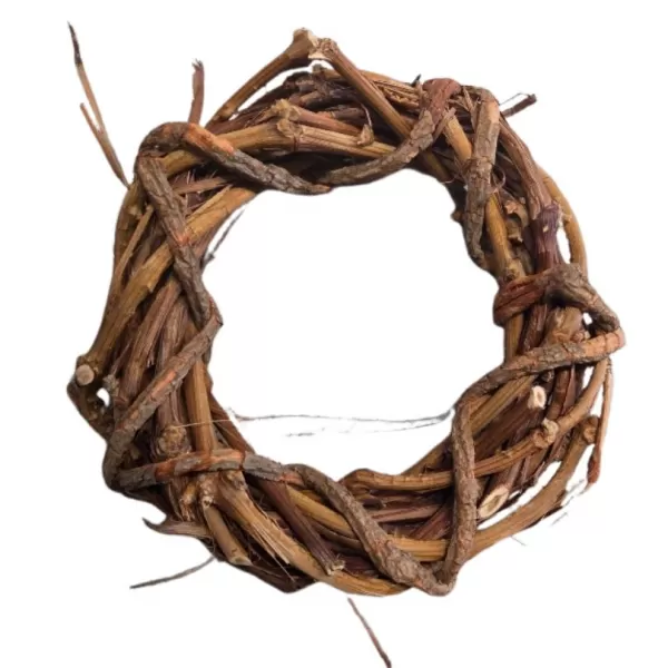 Dekorace - Věnec vrba nepravidelný 20cm přírodní