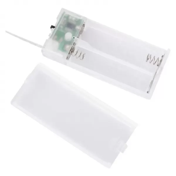 LED dekorace dřevěná - vesnička, 60cm, 2x AA, teplá bílá, časovač DCWW41